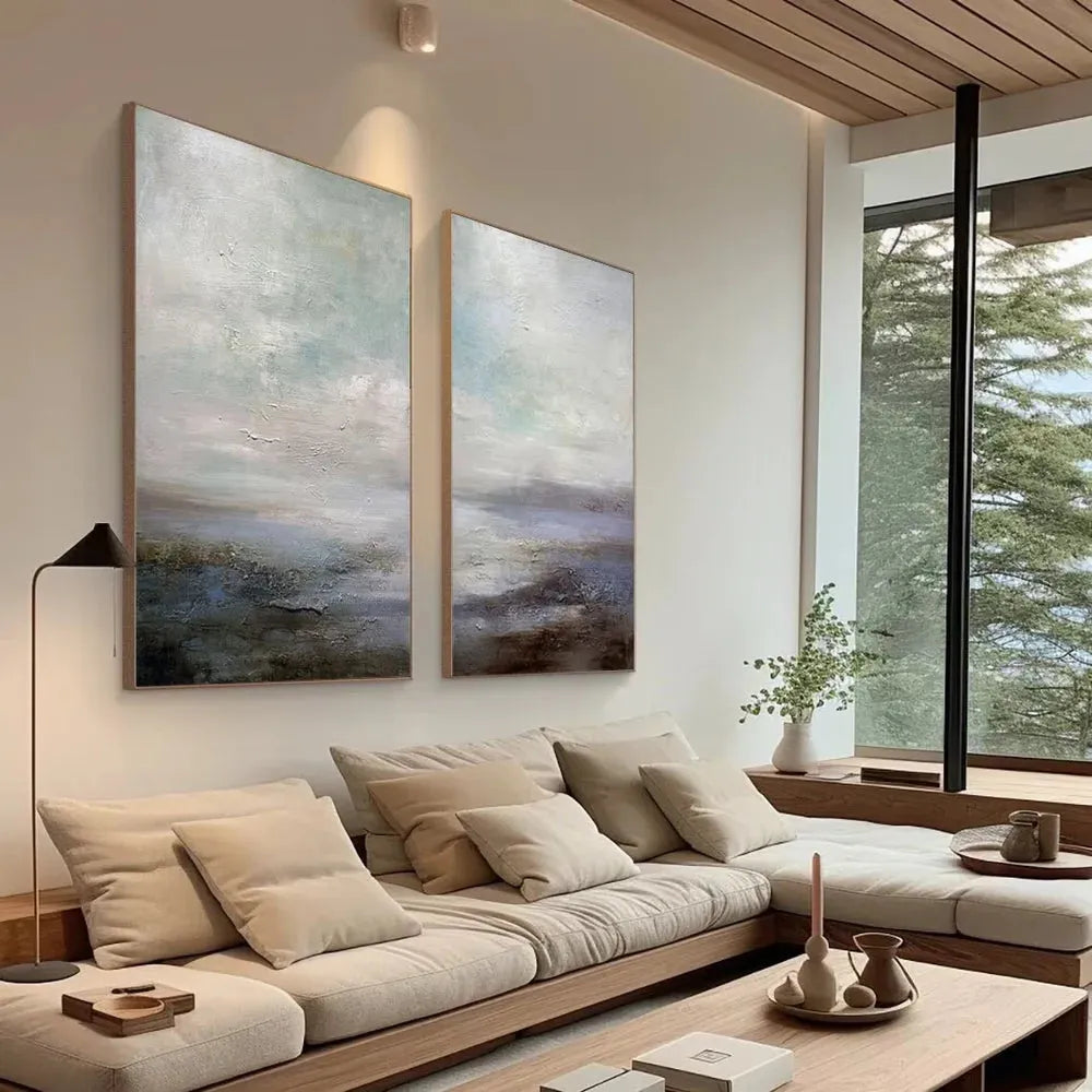 Abstract Painting Canvas Set of 2 #AP005