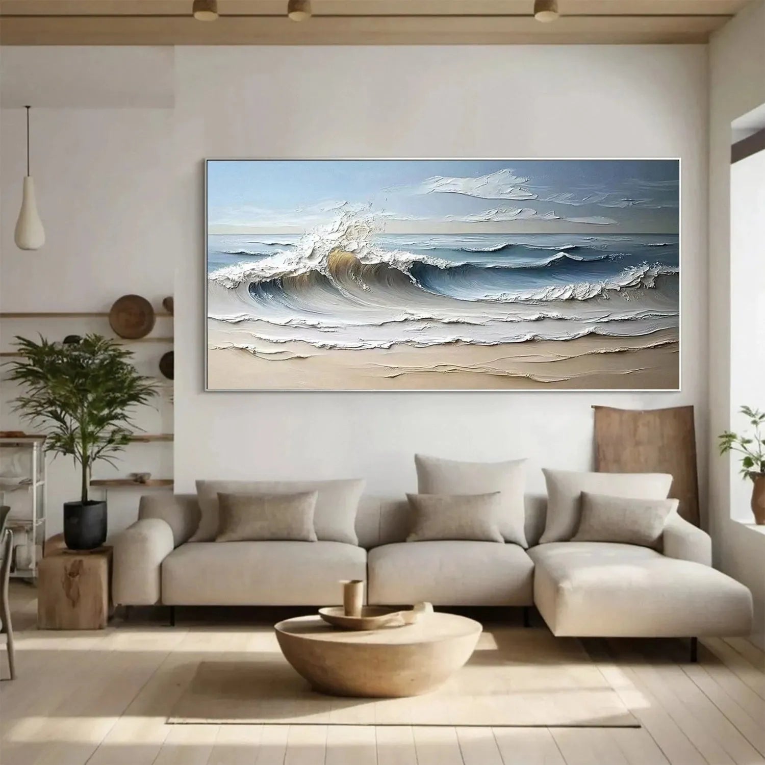 Ocean Textured Painting Canvas #OP021