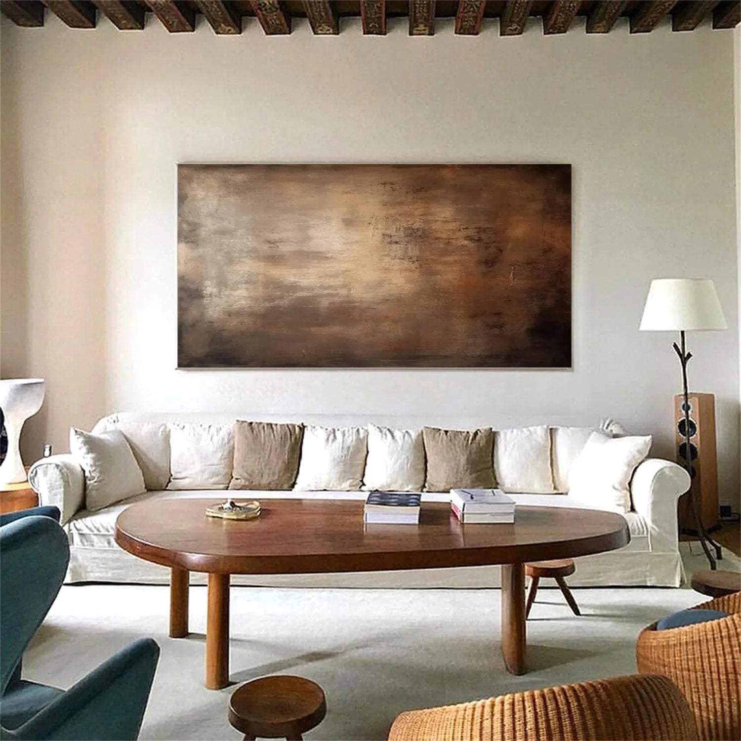 Brown Abstract Canvas Wall art #AP215