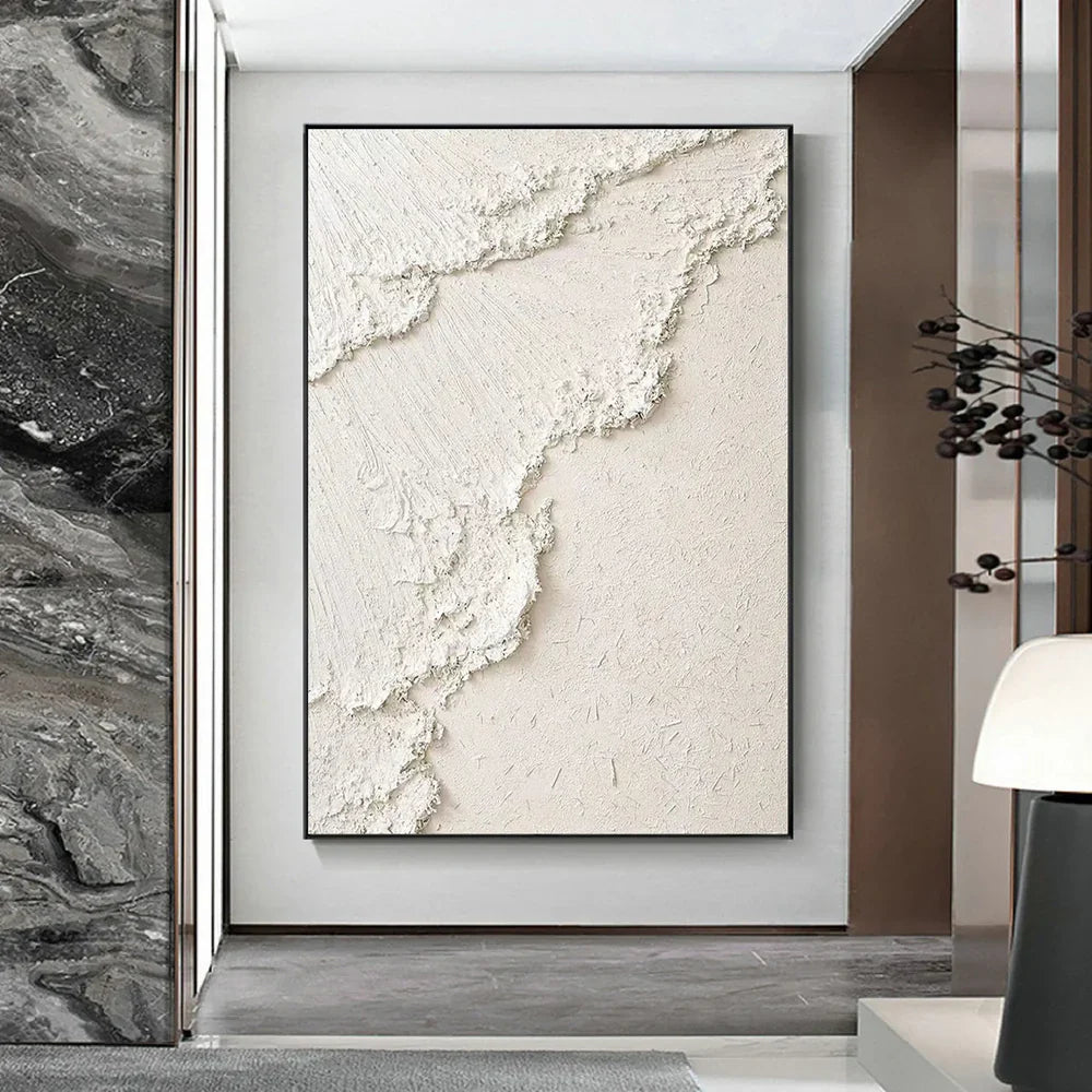 Beige Minimalist Textured Wall Art #MM070