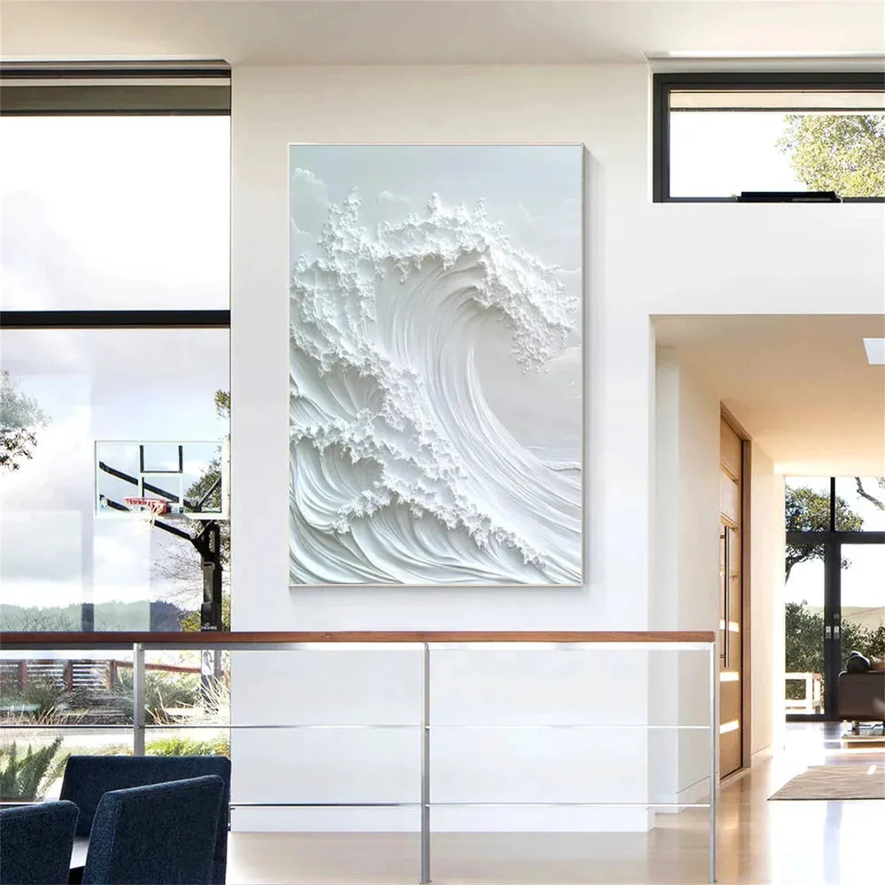 Ocean And Sky Textured Painting Canvas #OS043