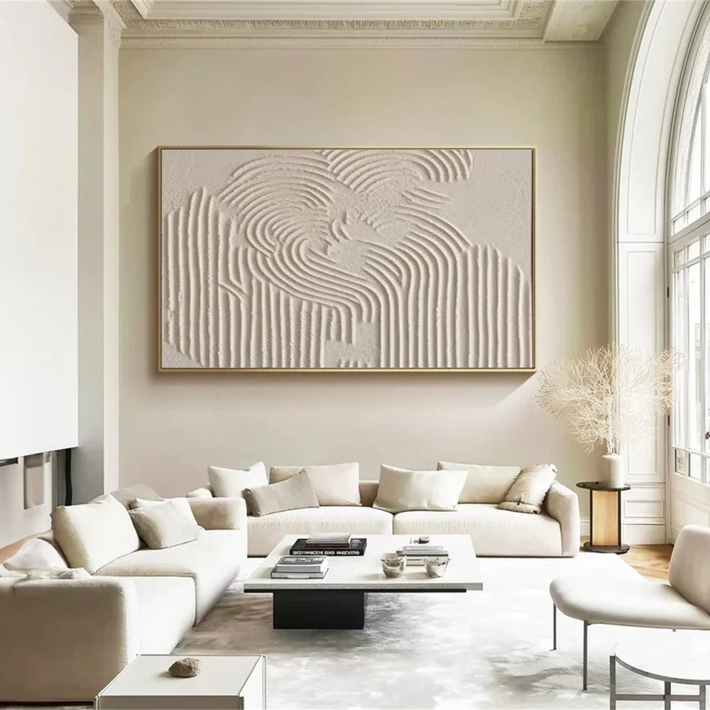 Beige & Brown Abstract #BB096