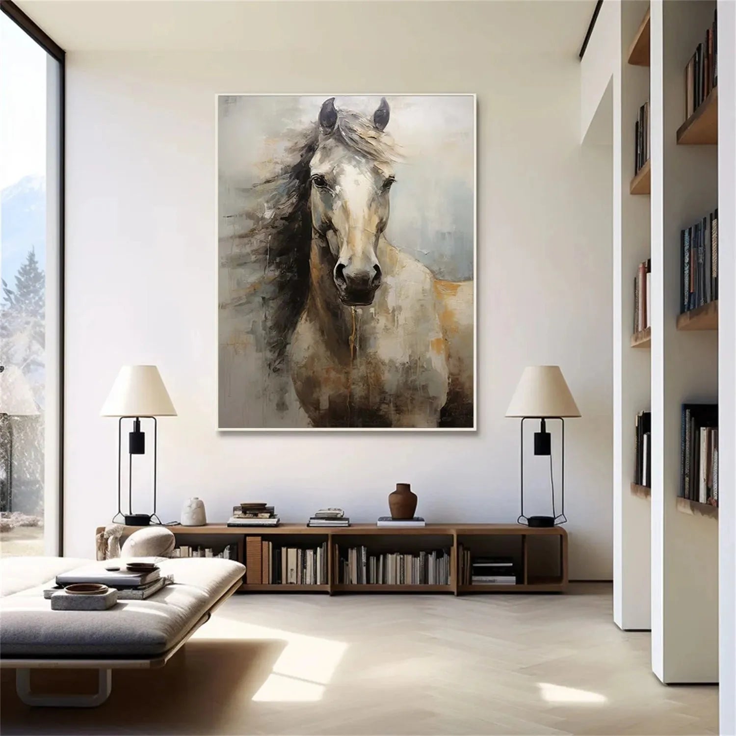 Abstract Animal Horse Wall Art #AC050