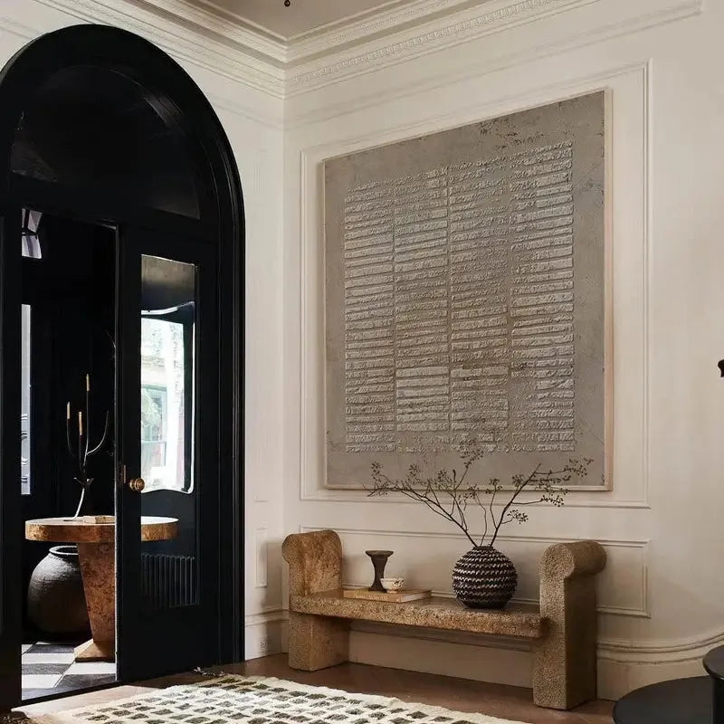 Brown Wabi Sabi Texture Canvas Art #WS003