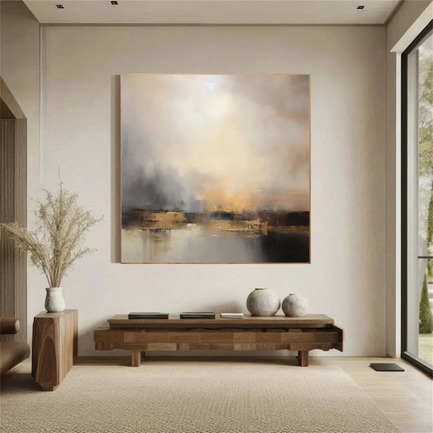 Abstract Canvas Wall Art #AP282