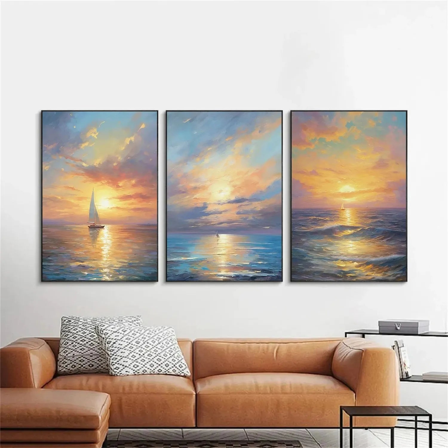 Ocean And Sky Painting Set of 3 #OS 215