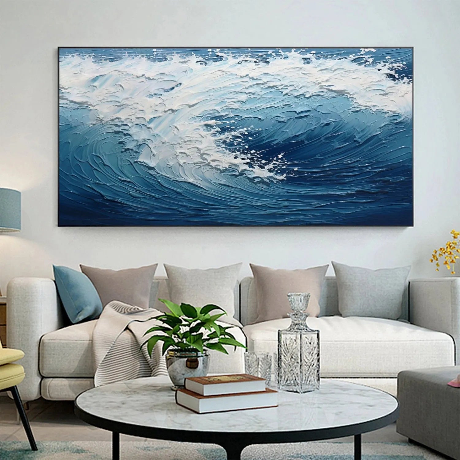 Ocean Textured Painting Canvas #OP020