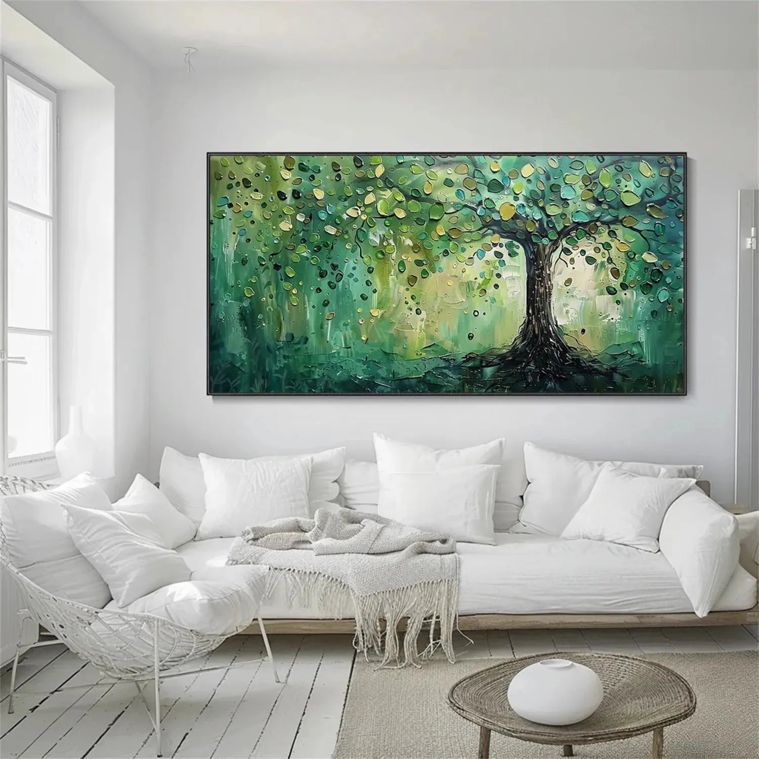 Tree Textured Painting Canvas #TP005