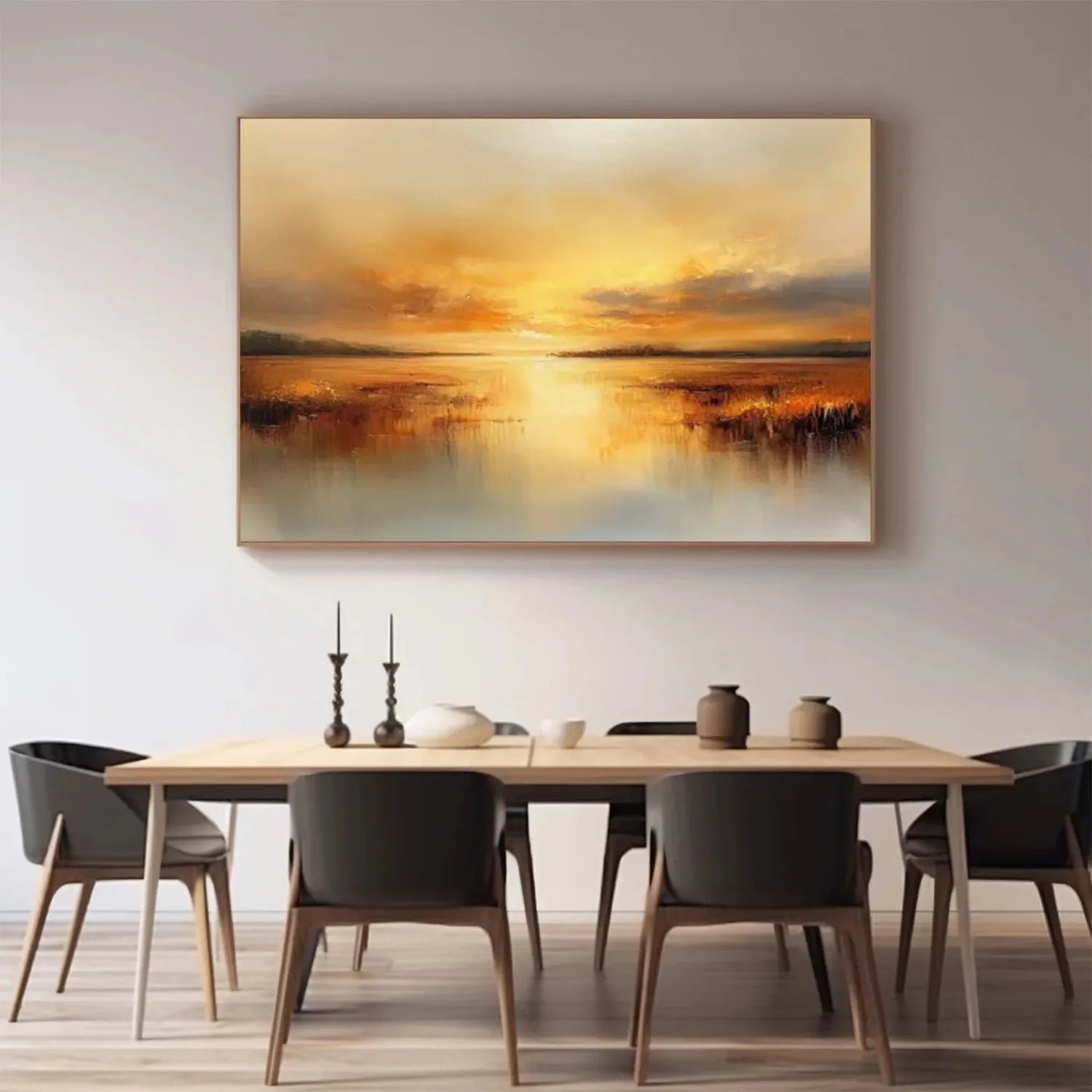 Ocean And Sky Abstract Wall Art #OS064