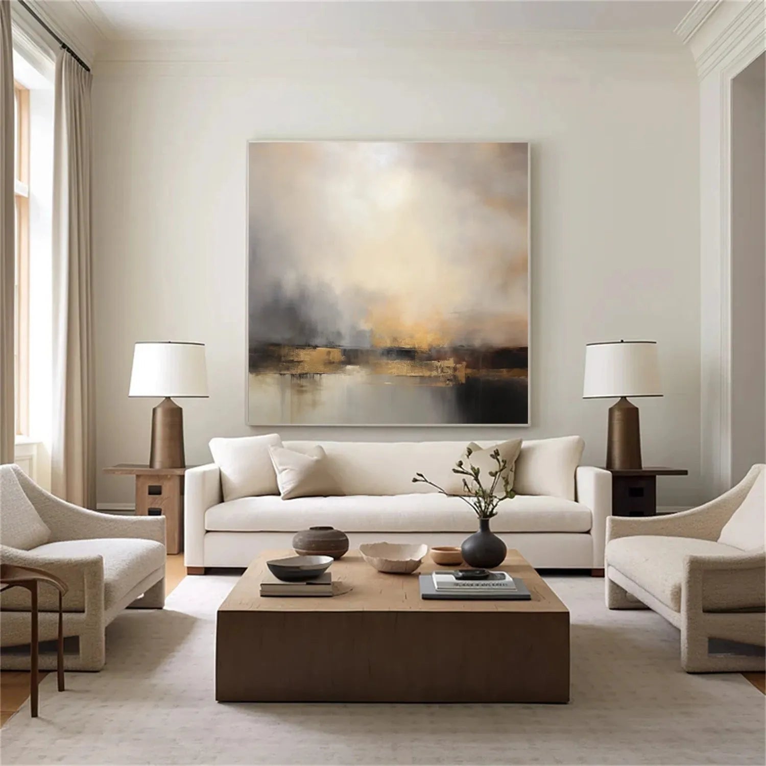 Abstract Canvas Wall Art #AP282