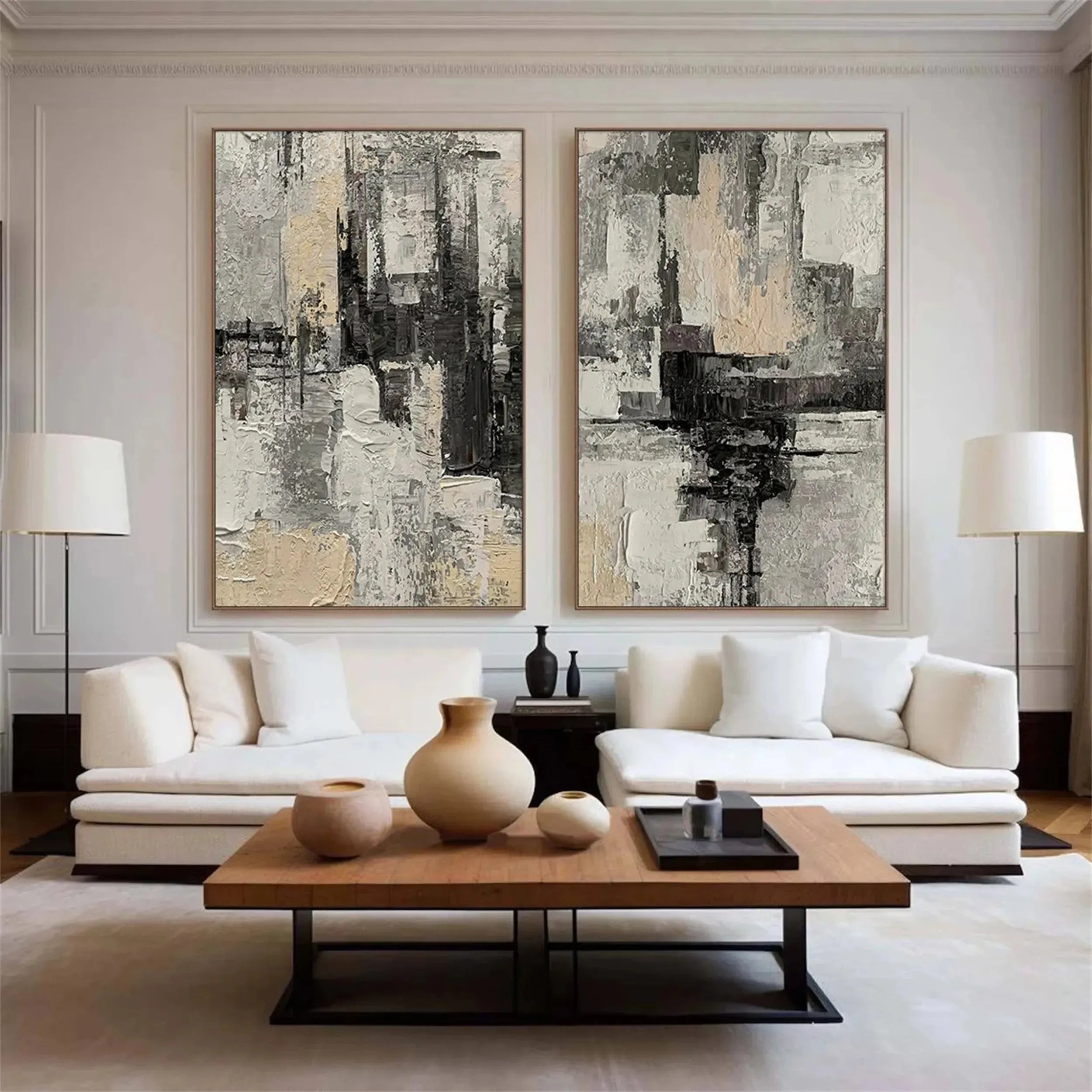 Abstract Painting Set of 2 #AB 107