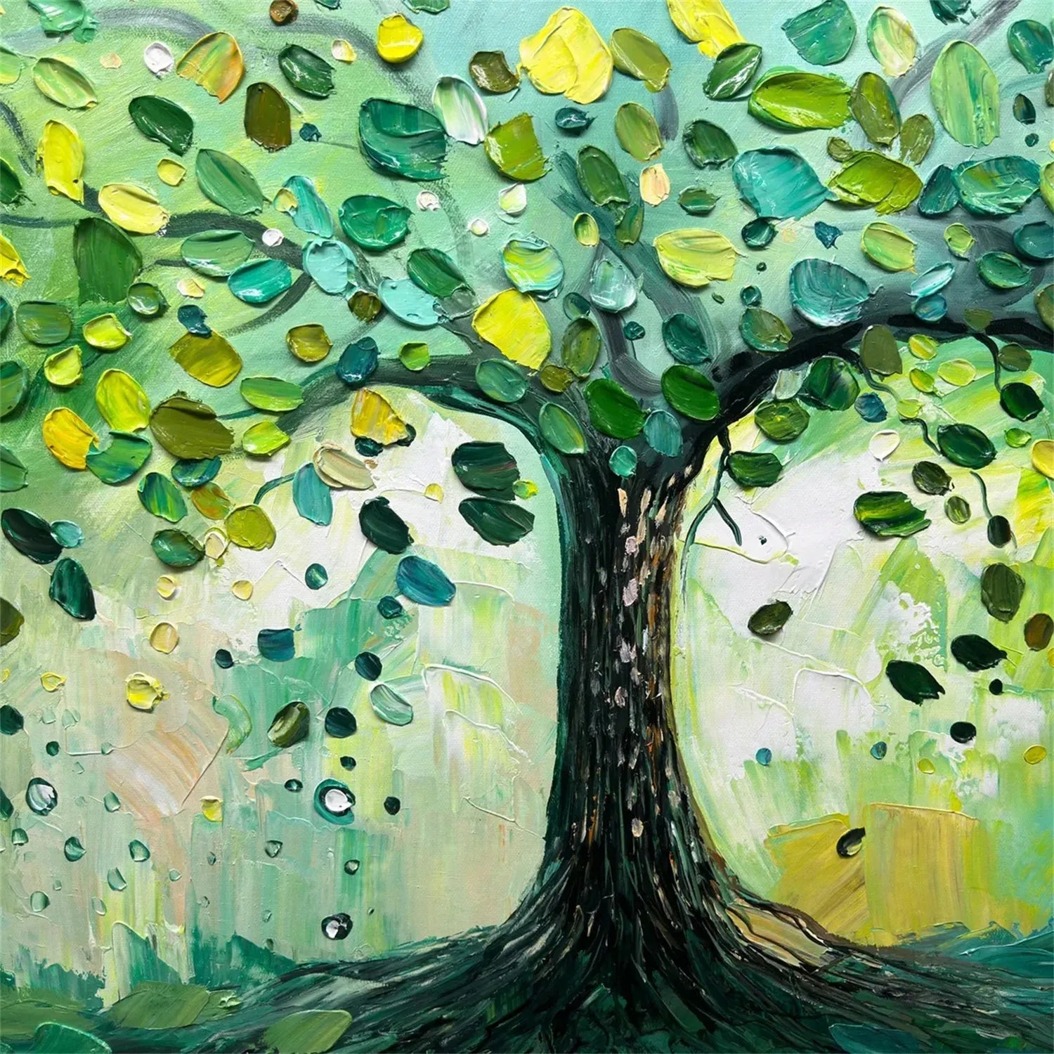 Tree Textured Painting Canvas #TP005