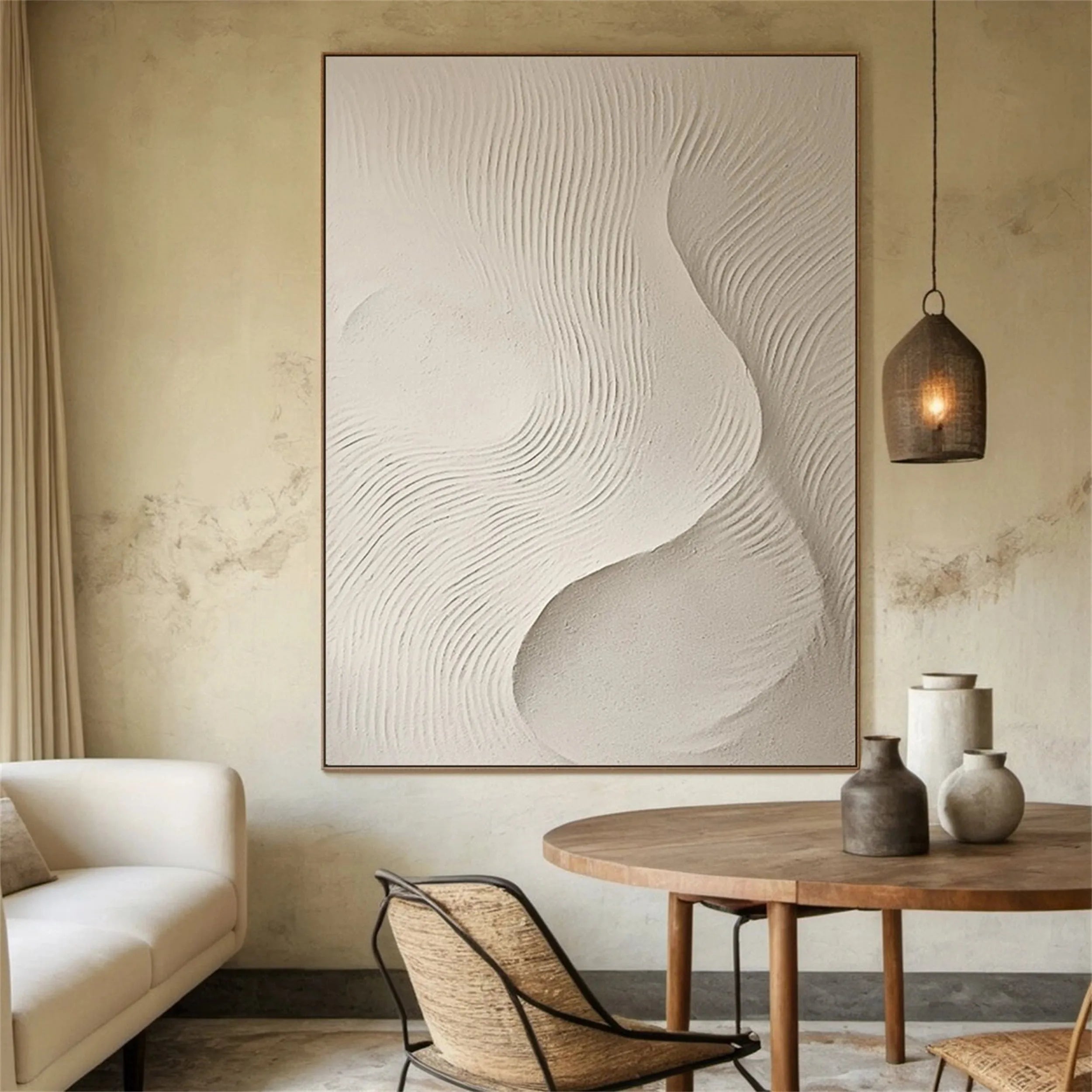 Beige & Brown Abstract #BB091