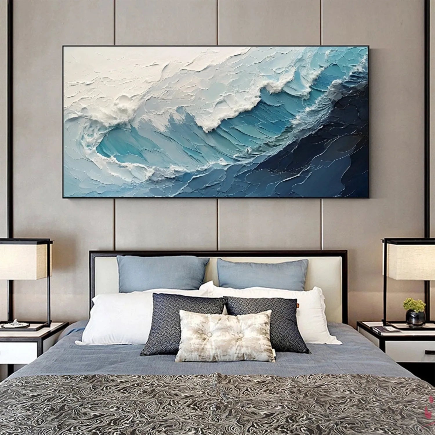 Ocean Textured Painting Canvas #OP022
