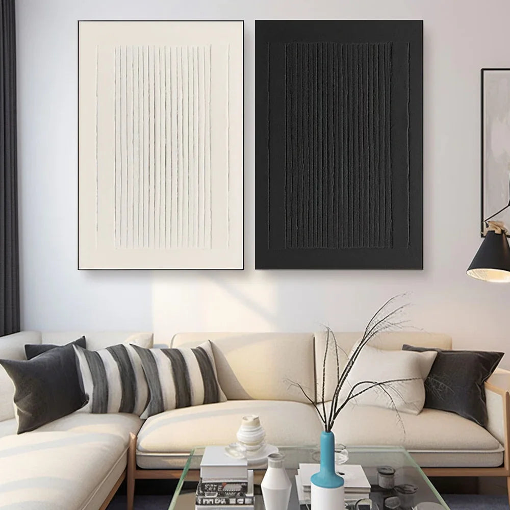 Minimalist Textured Painting Canvas Set of 2 #MM100