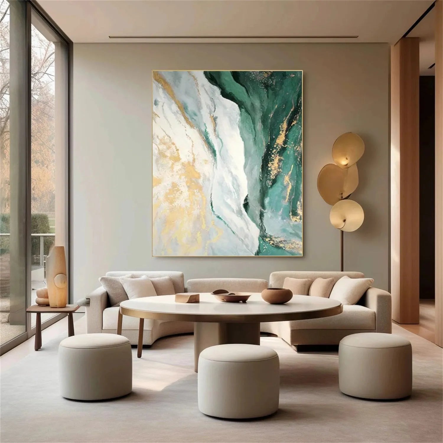 Abstract Canvas Wall Art #AP257