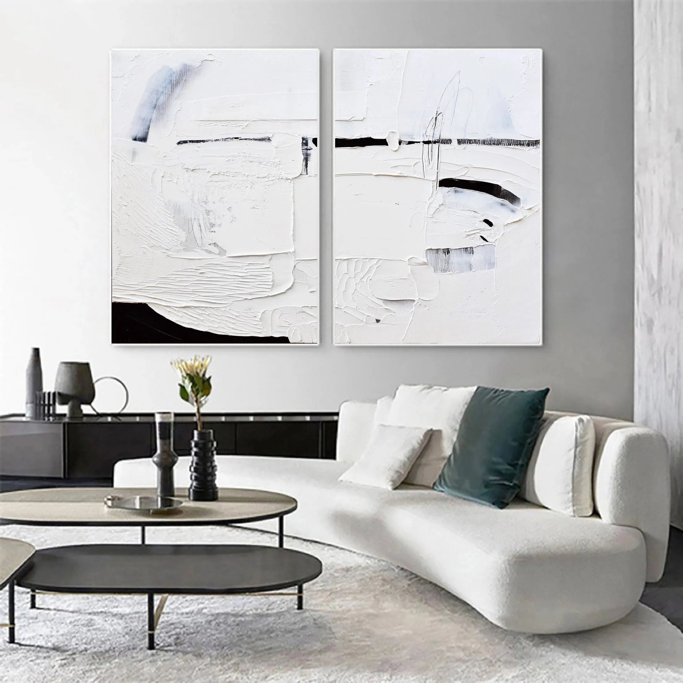 Abstract Textured Wall Art Set of 2 #MM048