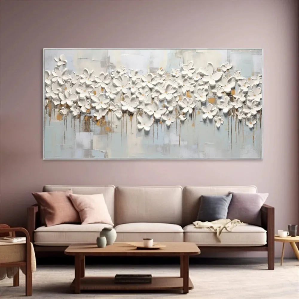 Flower Textured Painting Canvas #FP061