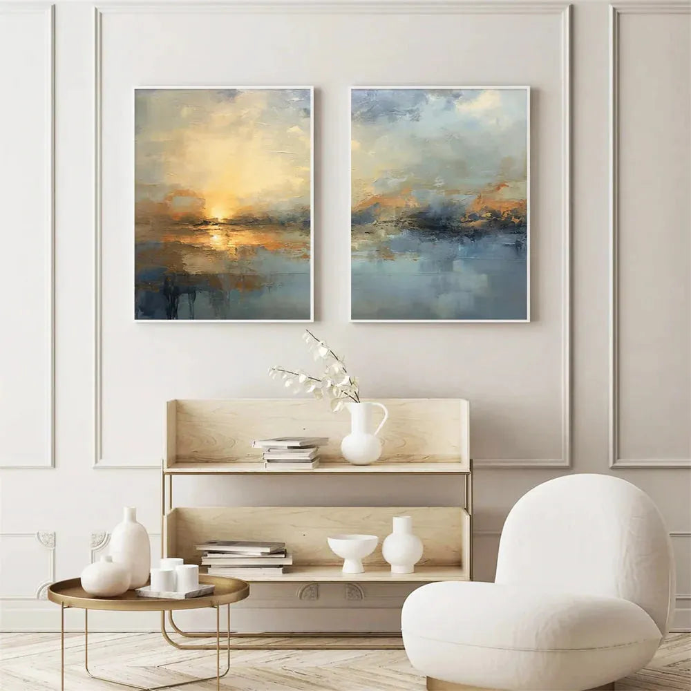 Abstract Painting Canvas Set of 2 #AP192