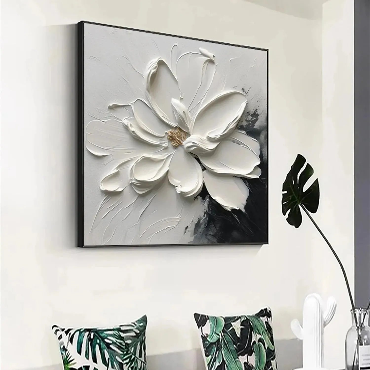 Flower Textured Painting Canvas #FP048