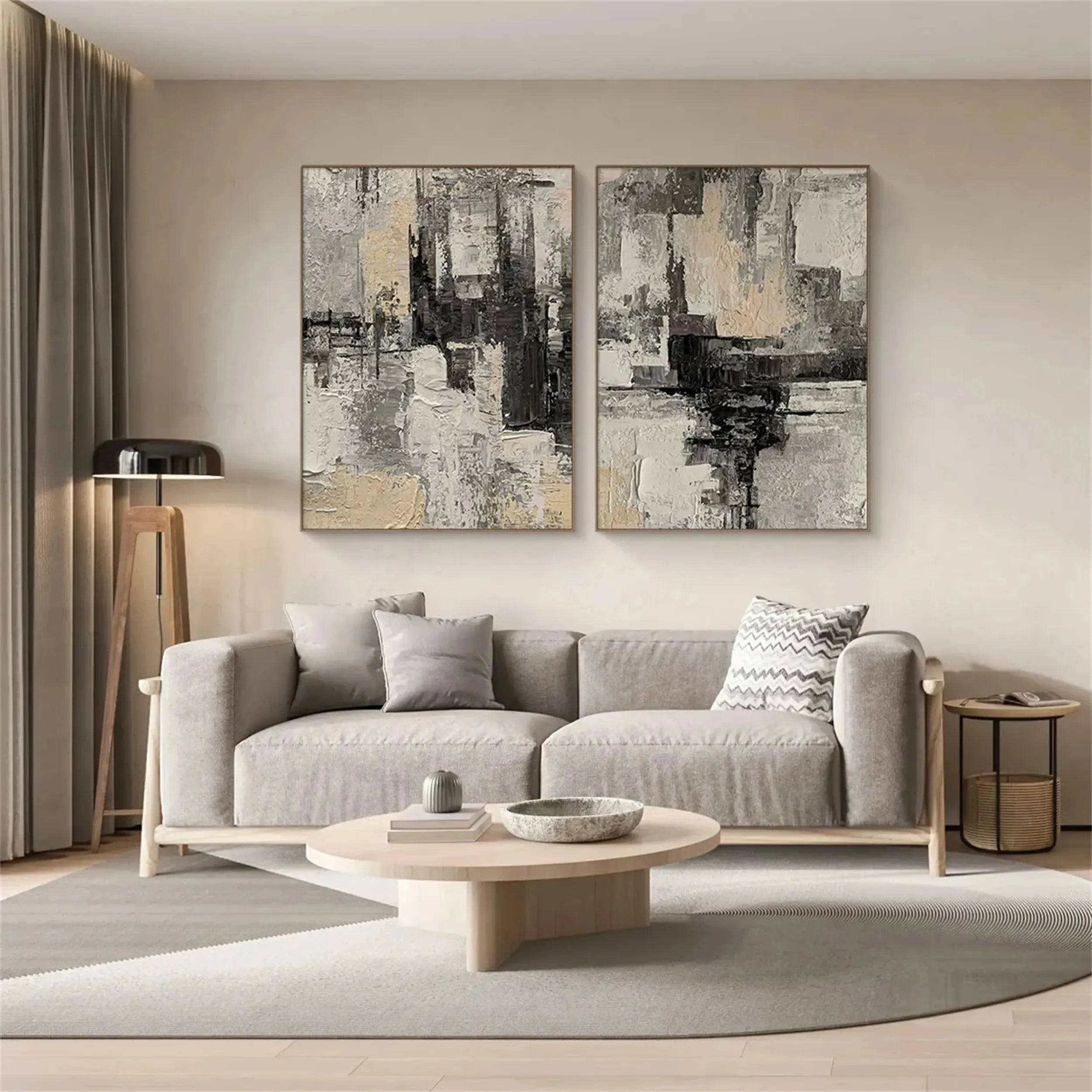 Abstract Painting Set of 2 #AB 107