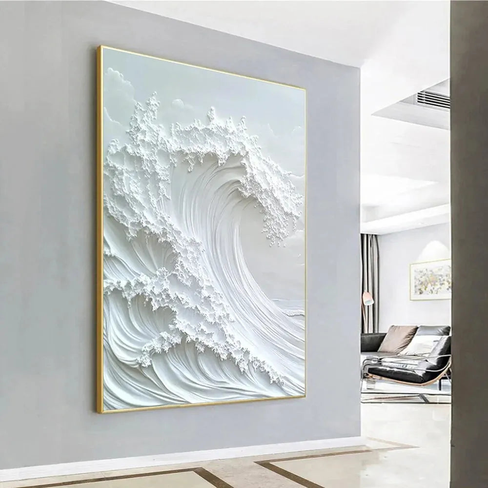 Ocean And Sky Textured Painting Canvas #OS043