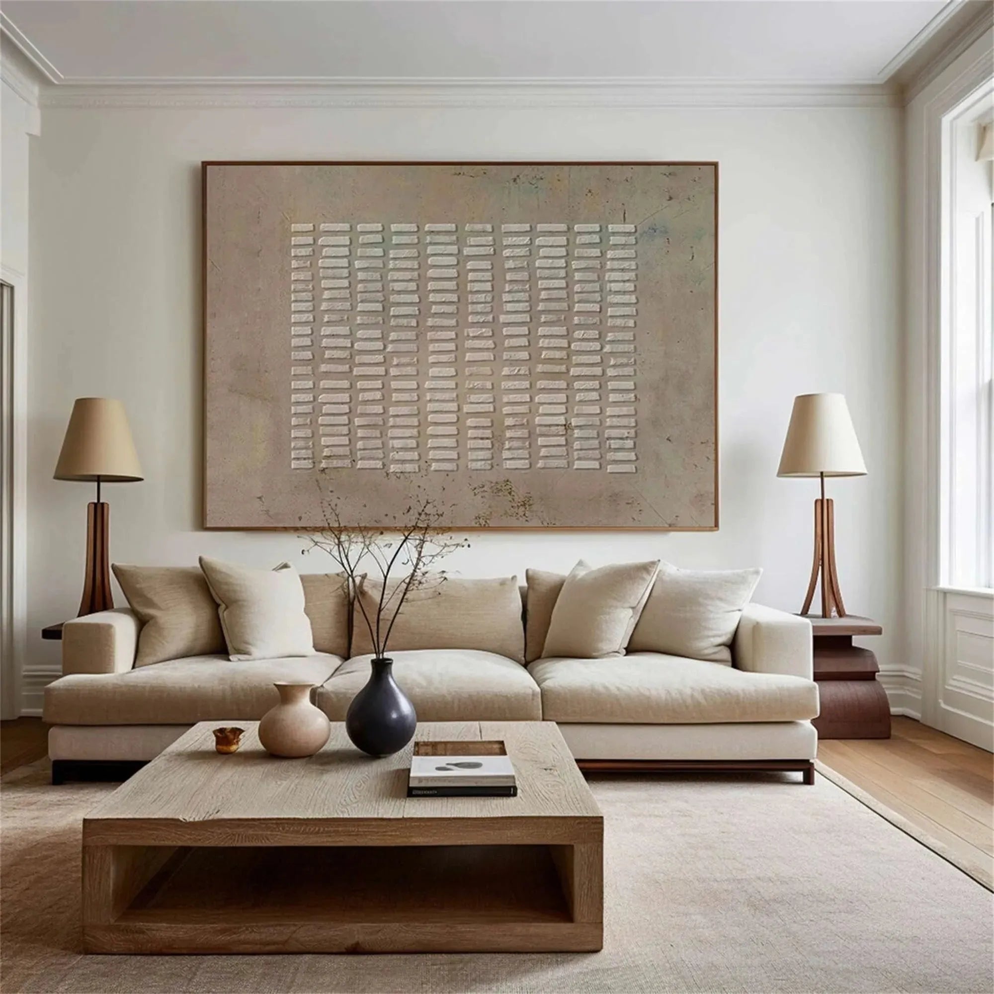 Wabi Sabi Textured Canvas Art #WS009