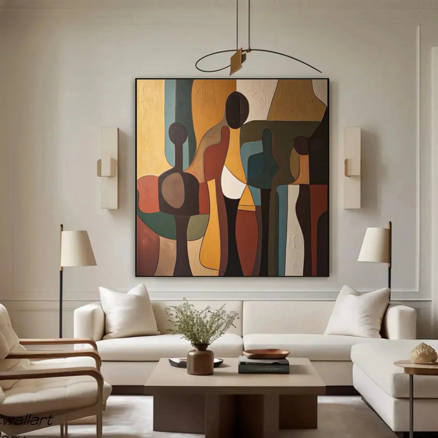 Abstract Canvas Wall Art #AP291