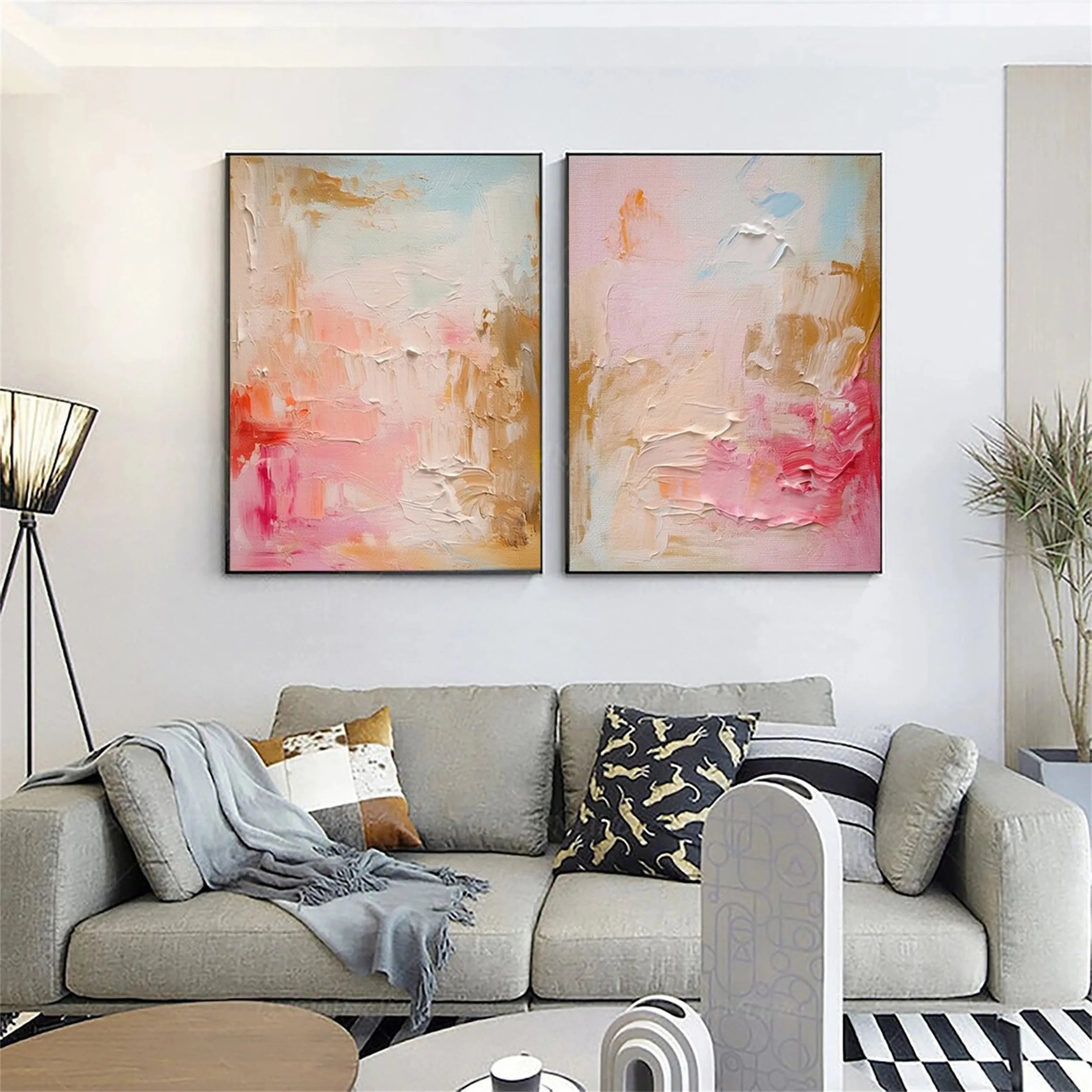 Abstract Painting Set of 2 #AB 096