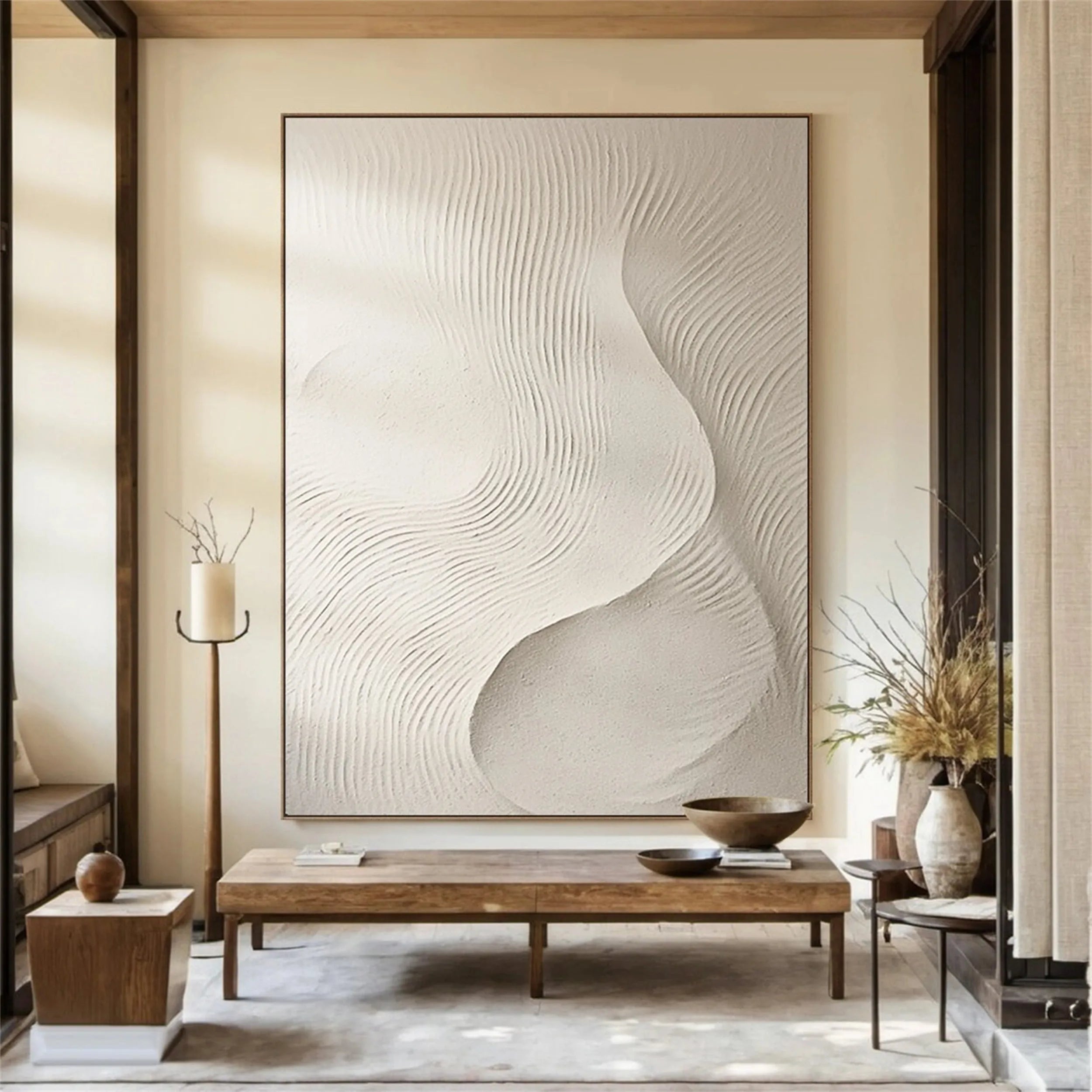 Beige & Brown Abstract #BB091