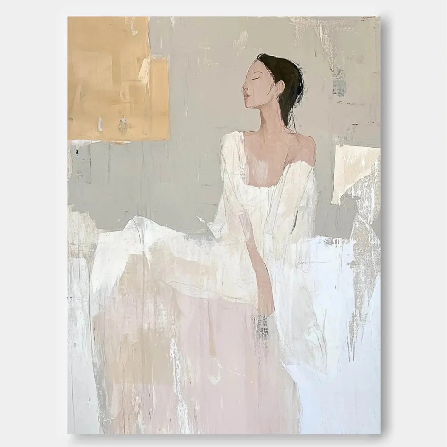 Abstract Portrait Canvas Art #AE022