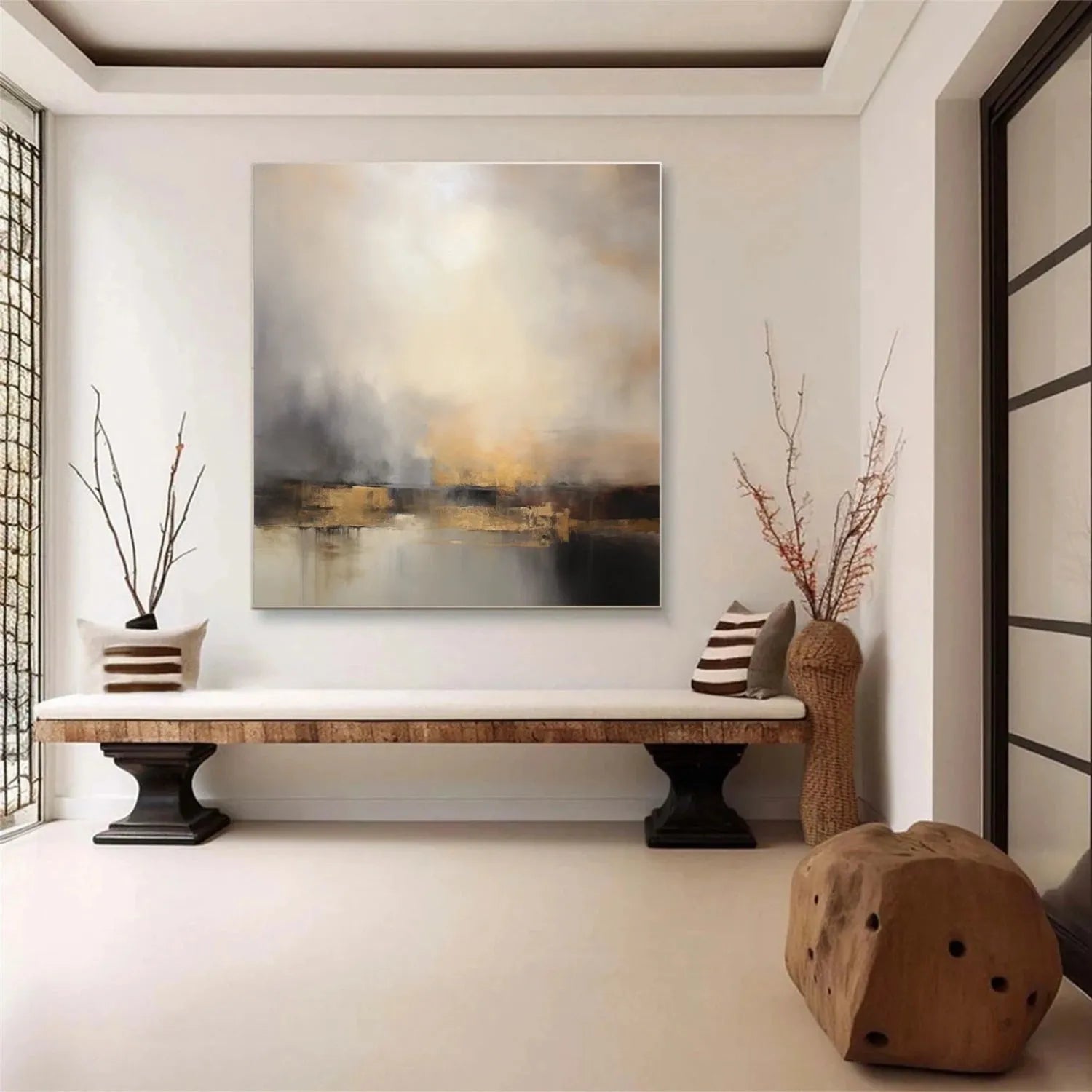 Abstract Canvas Wall Art #AP282