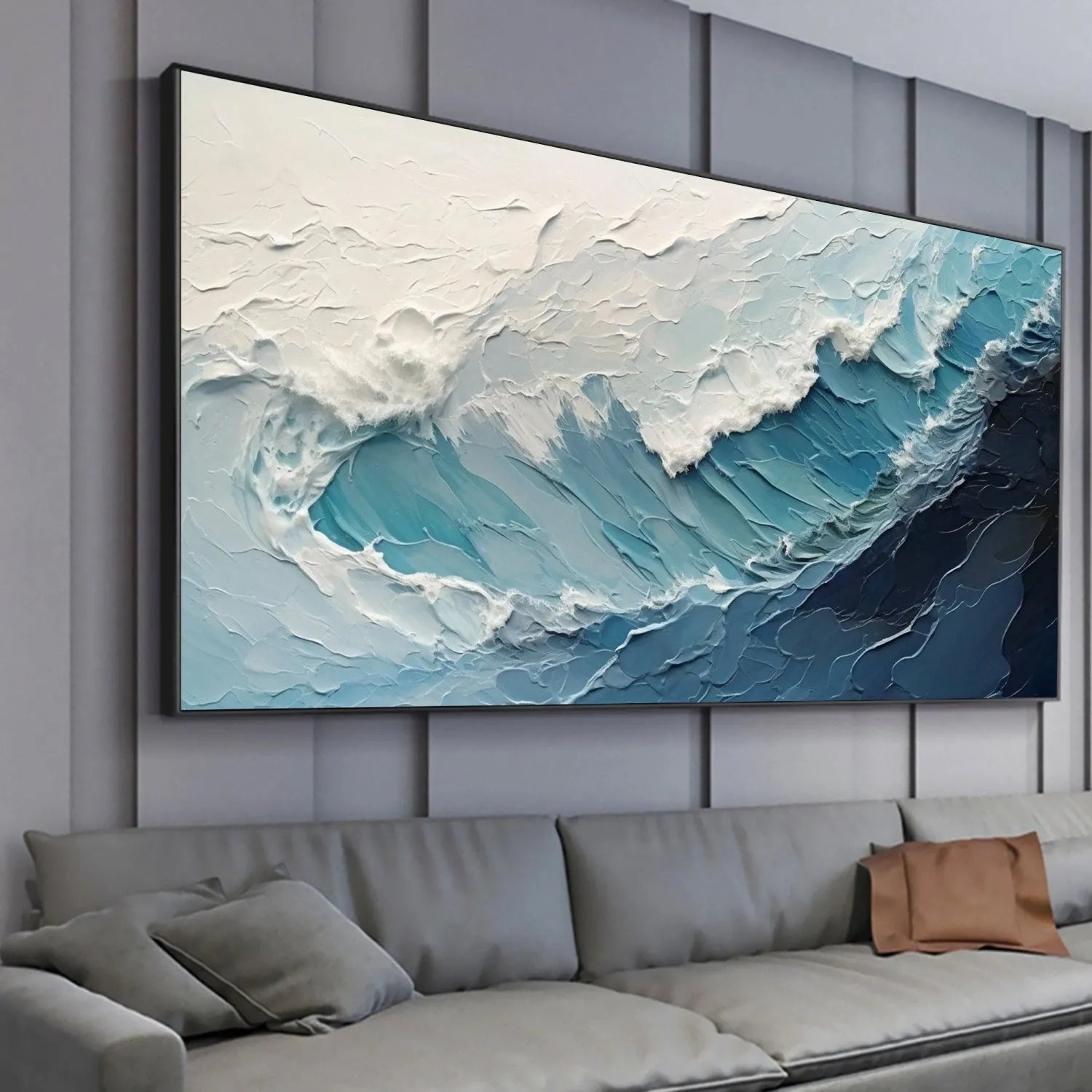 Ocean Textured Painting Canvas #OP022