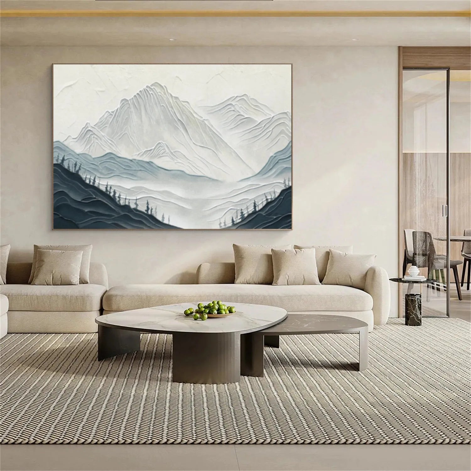 Plaster Art Minimalist Textured Painting #MM300