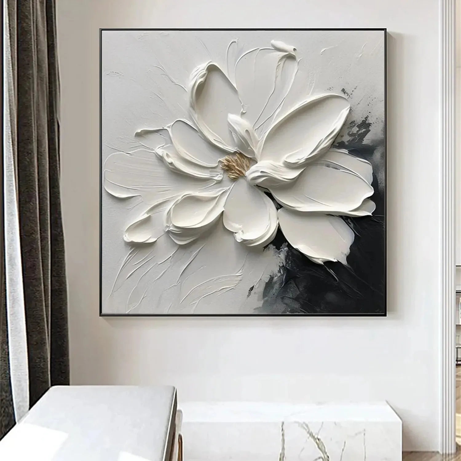 Flower Textured Painting Canvas #FP048