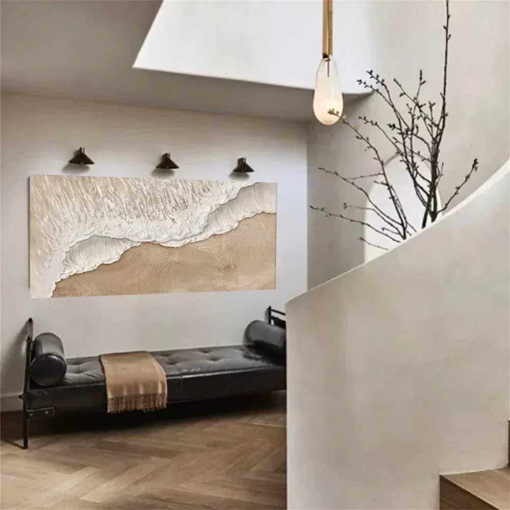 Colorful Flower Textured Painting Canvas #FP012