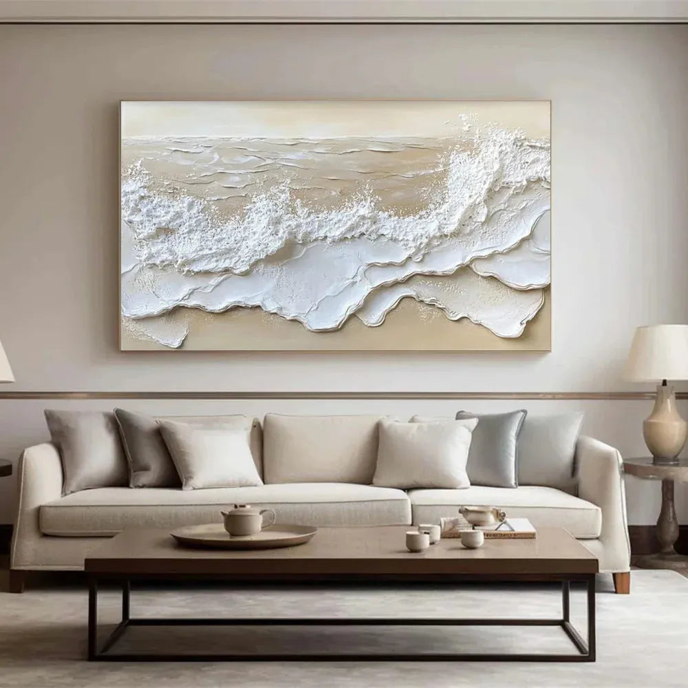 Ocean And Sky Textured Painting Canvas #OS039
