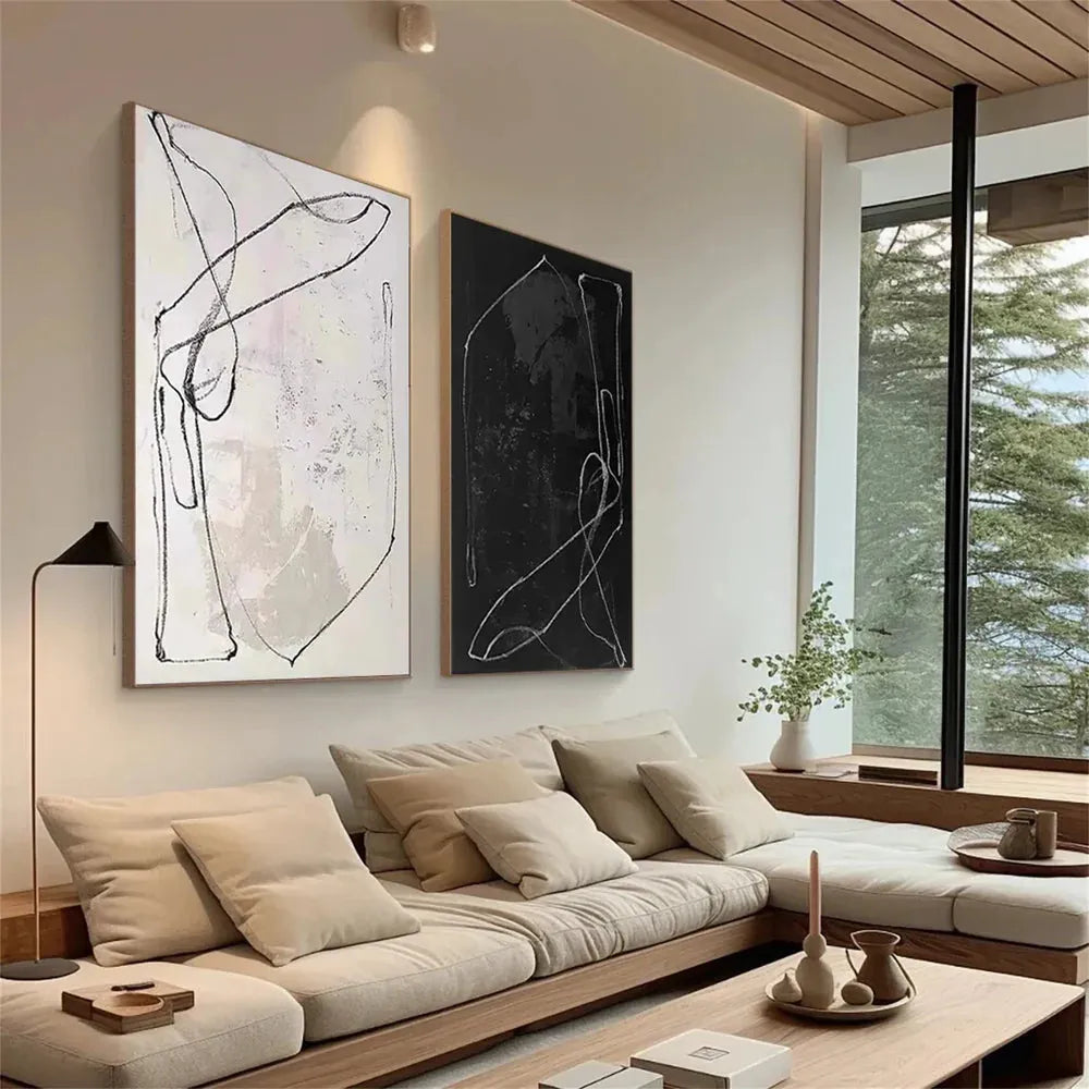 Wabi Sabi Canvas Art Set of 2 #WS039