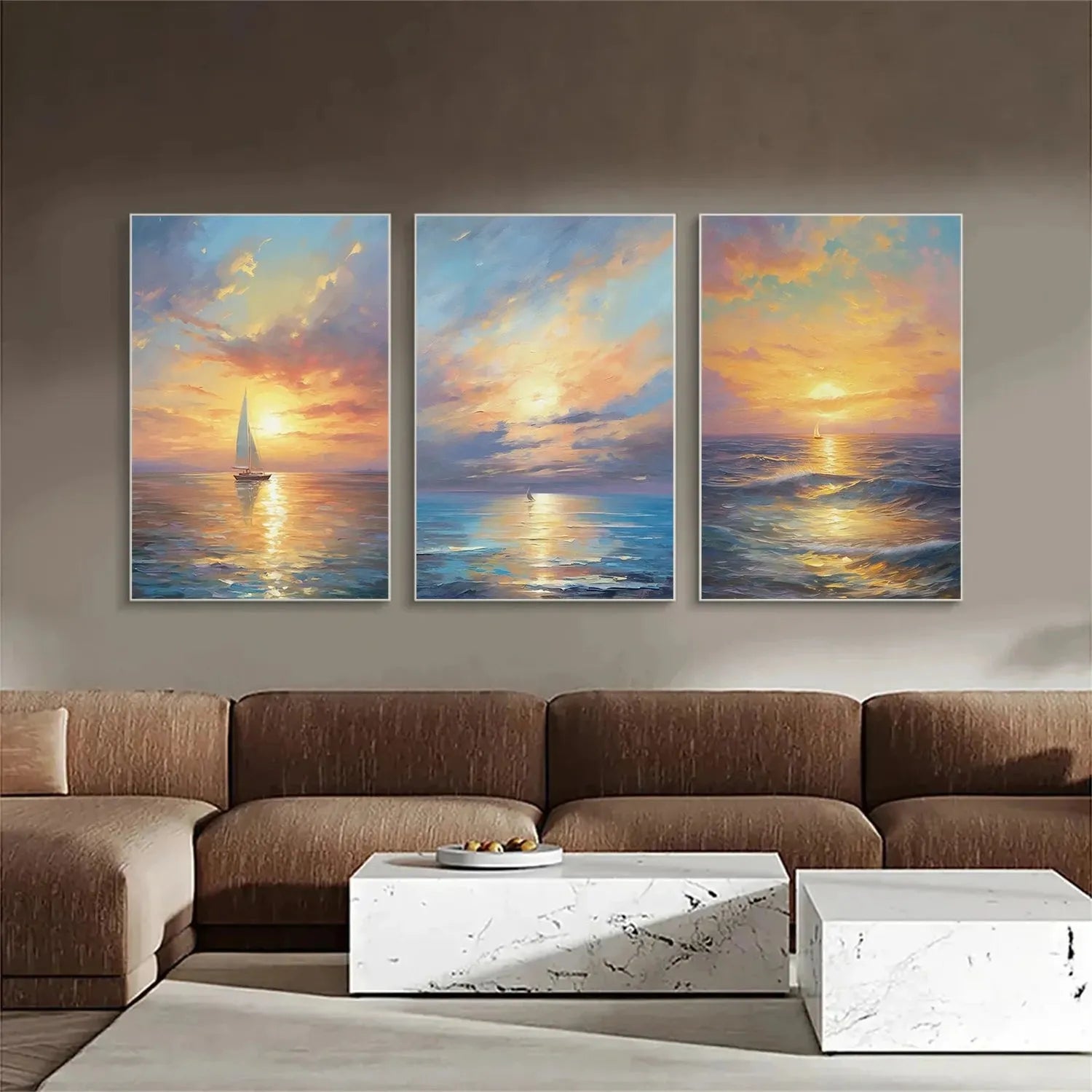 Ocean And Sky Painting Set of 3 #OS 215