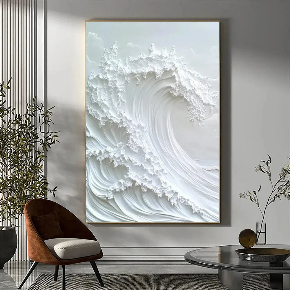 Ocean And Sky Textured Painting Canvas #OS043