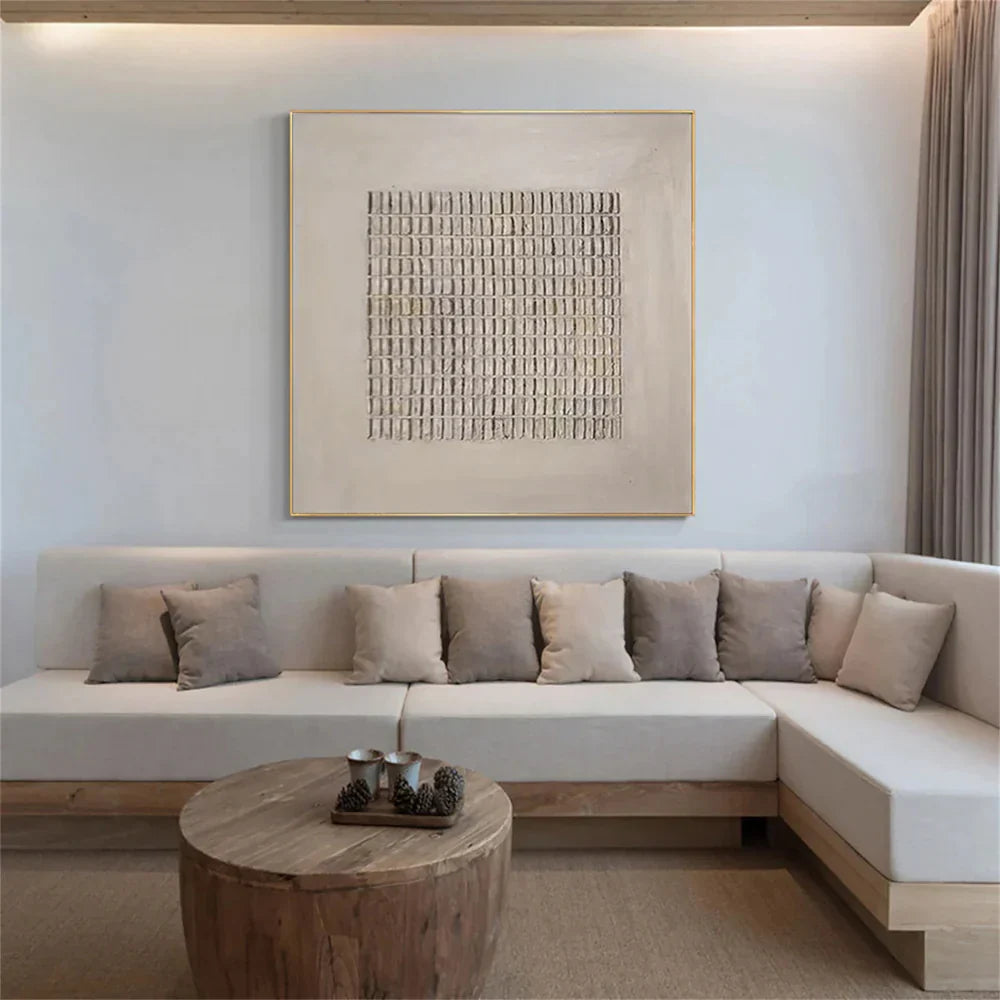 Beige & Brown Abstract #BB029