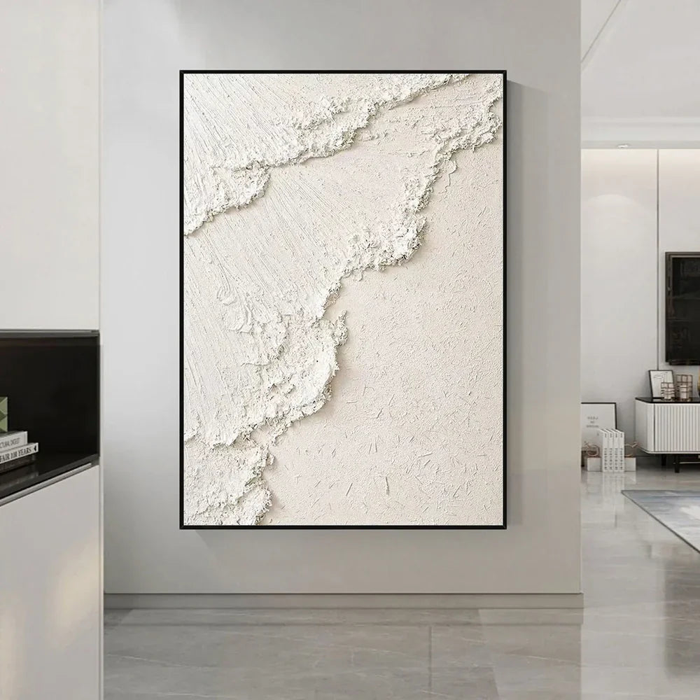 Beige Minimalist Textured Wall Art #MM070