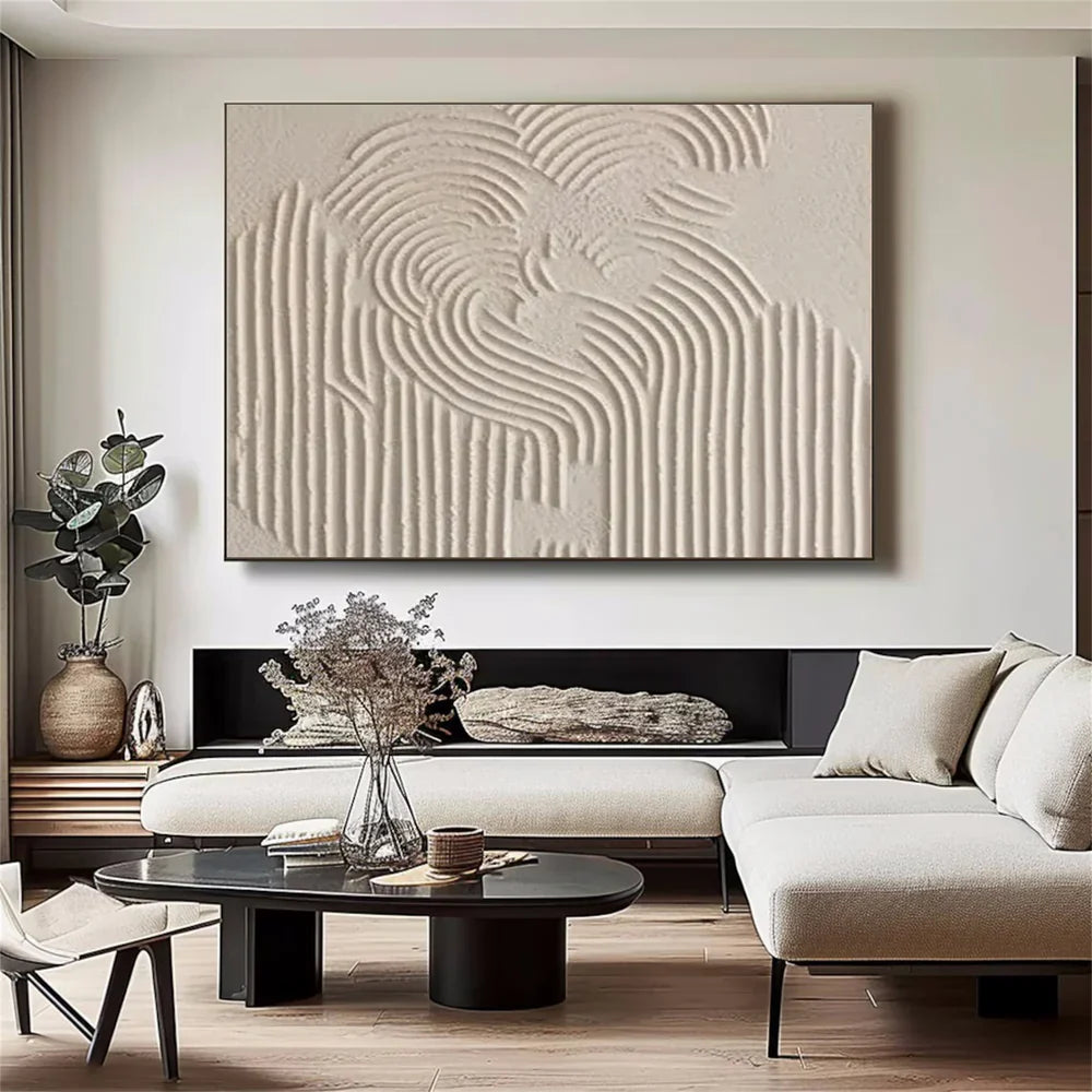 Beige & Brown Abstract #BB096