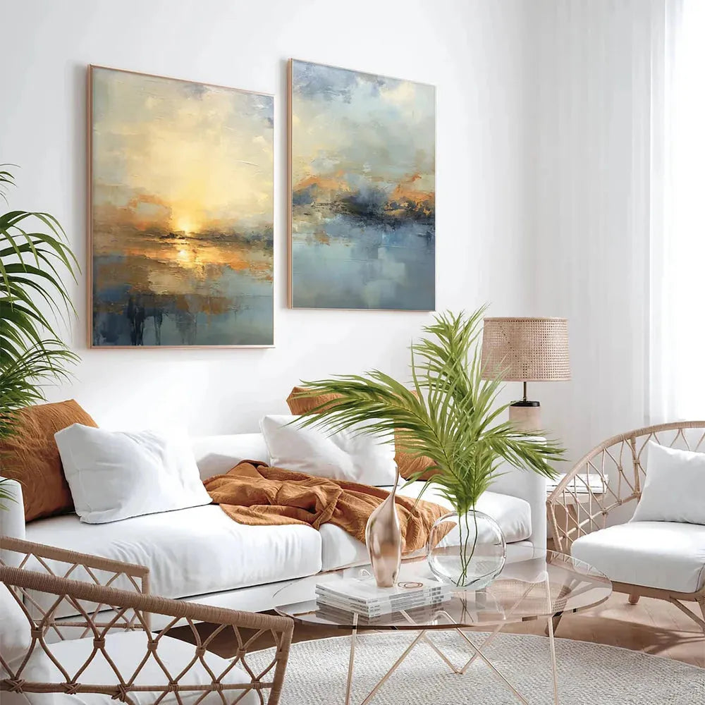 Abstract Painting Canvas Set of 2 #AP192