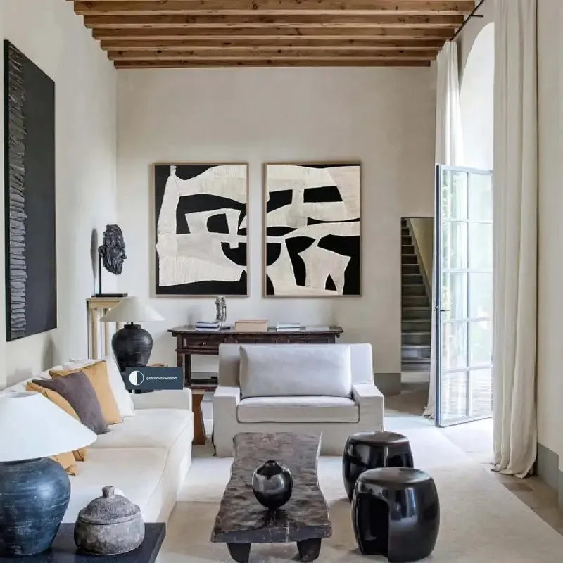 Wabi Sabi Canvas Art Set of 2 #WS042