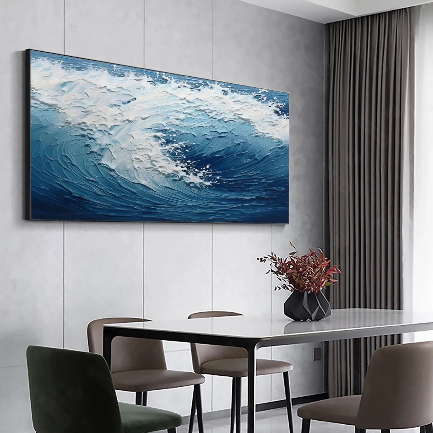 Ocean Textured Painting Canvas #OP020