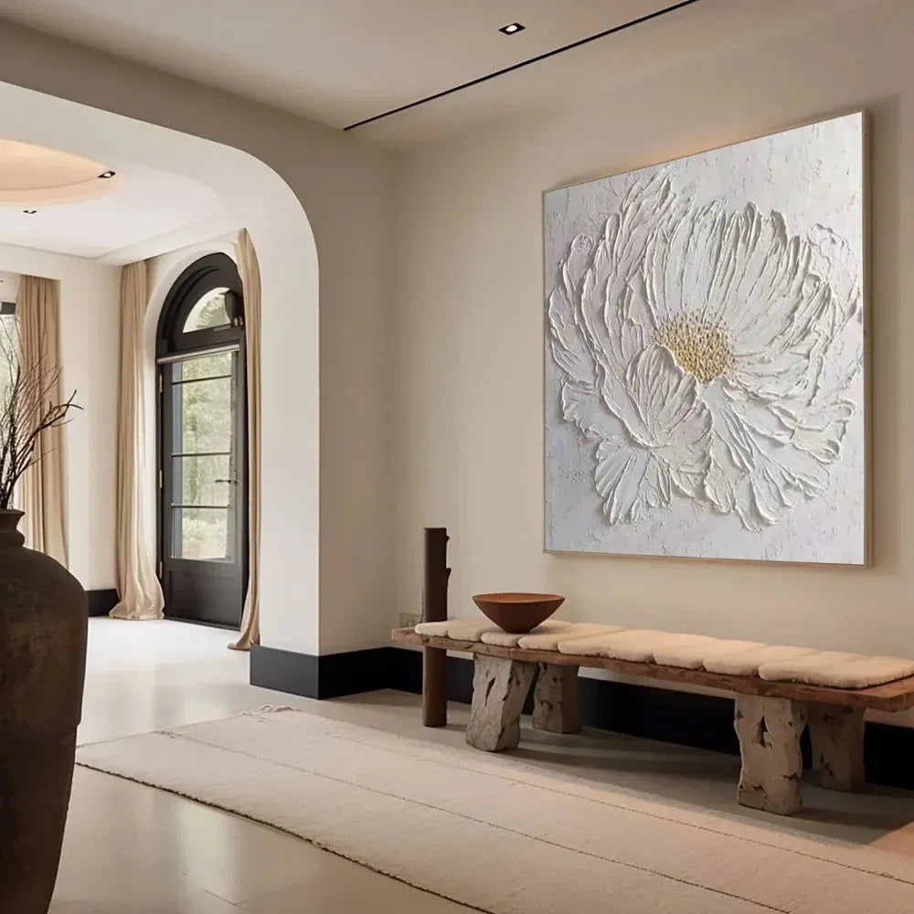 Flower Textured Painting Canvas #FP064