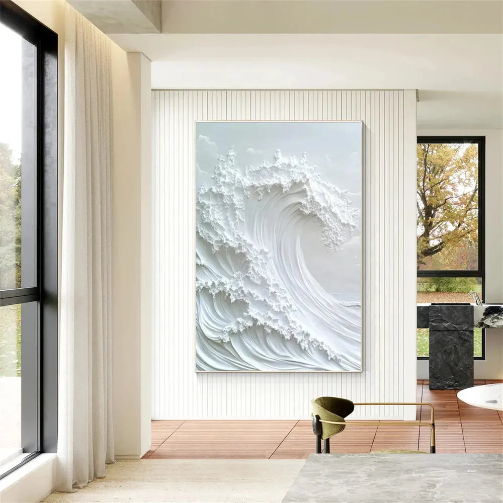 Ocean And Sky Textured Painting Canvas #OS043