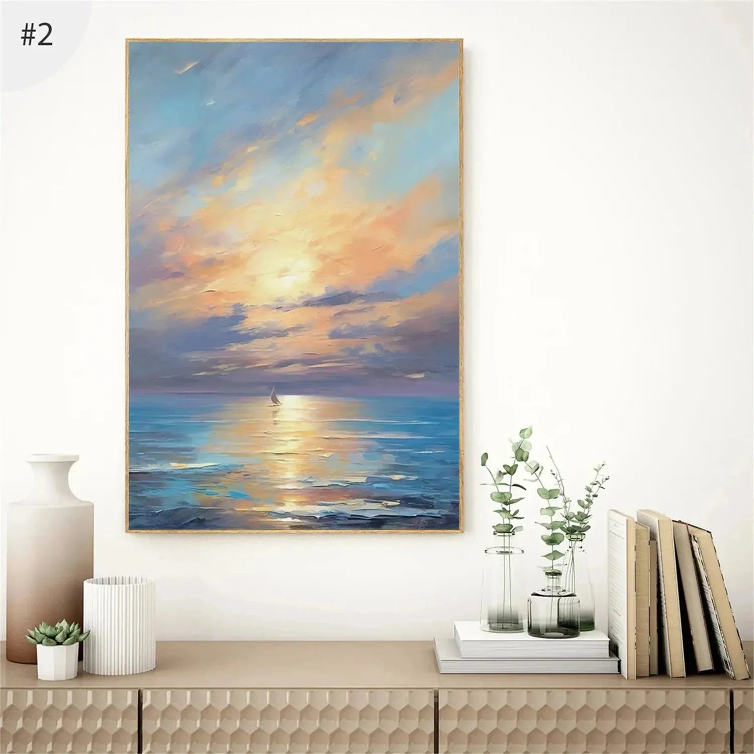 Ocean And Sky Painting Set of 3 #OS 215