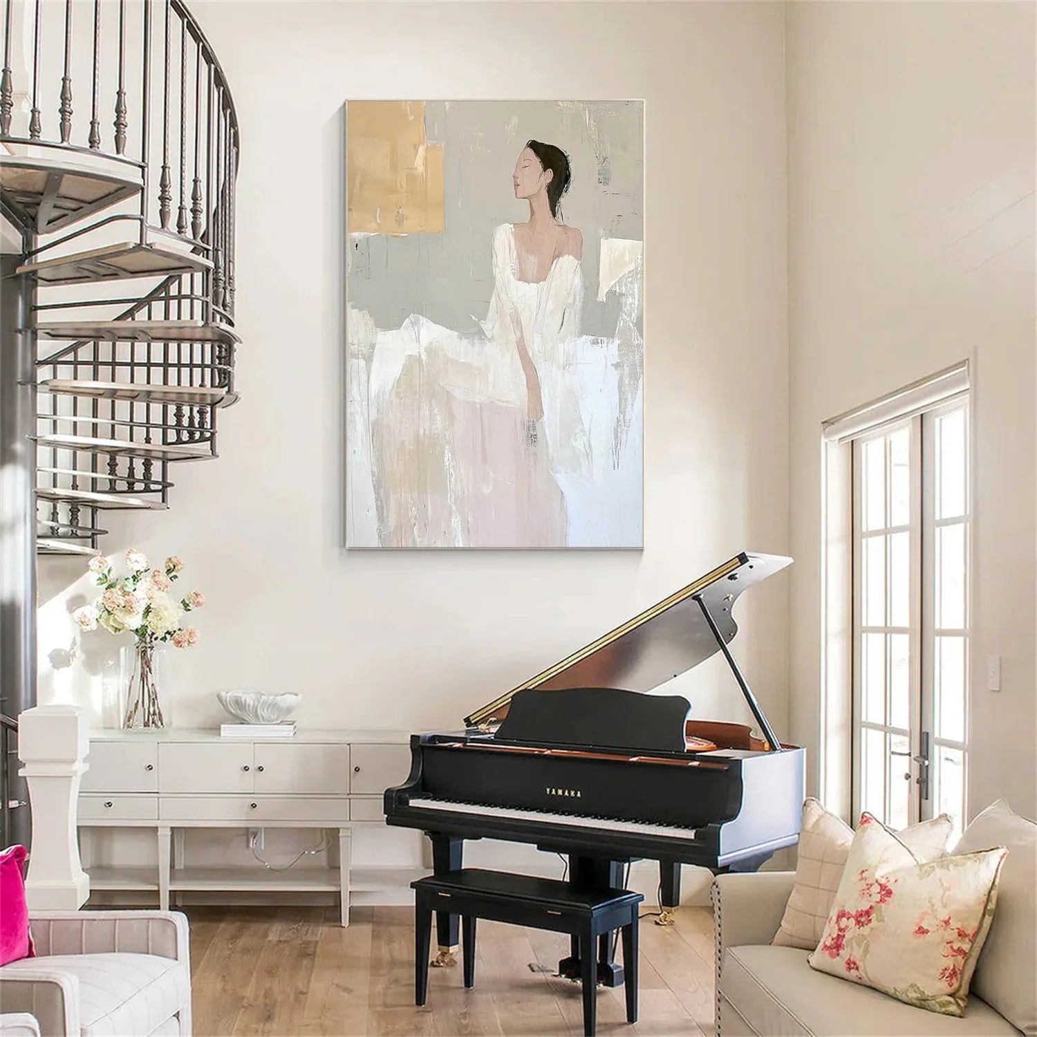 Abstract Portrait Canvas Art #AE022